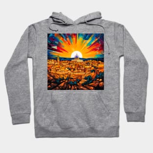 Pop-Art Ancient City of Jerusalem Hoodie